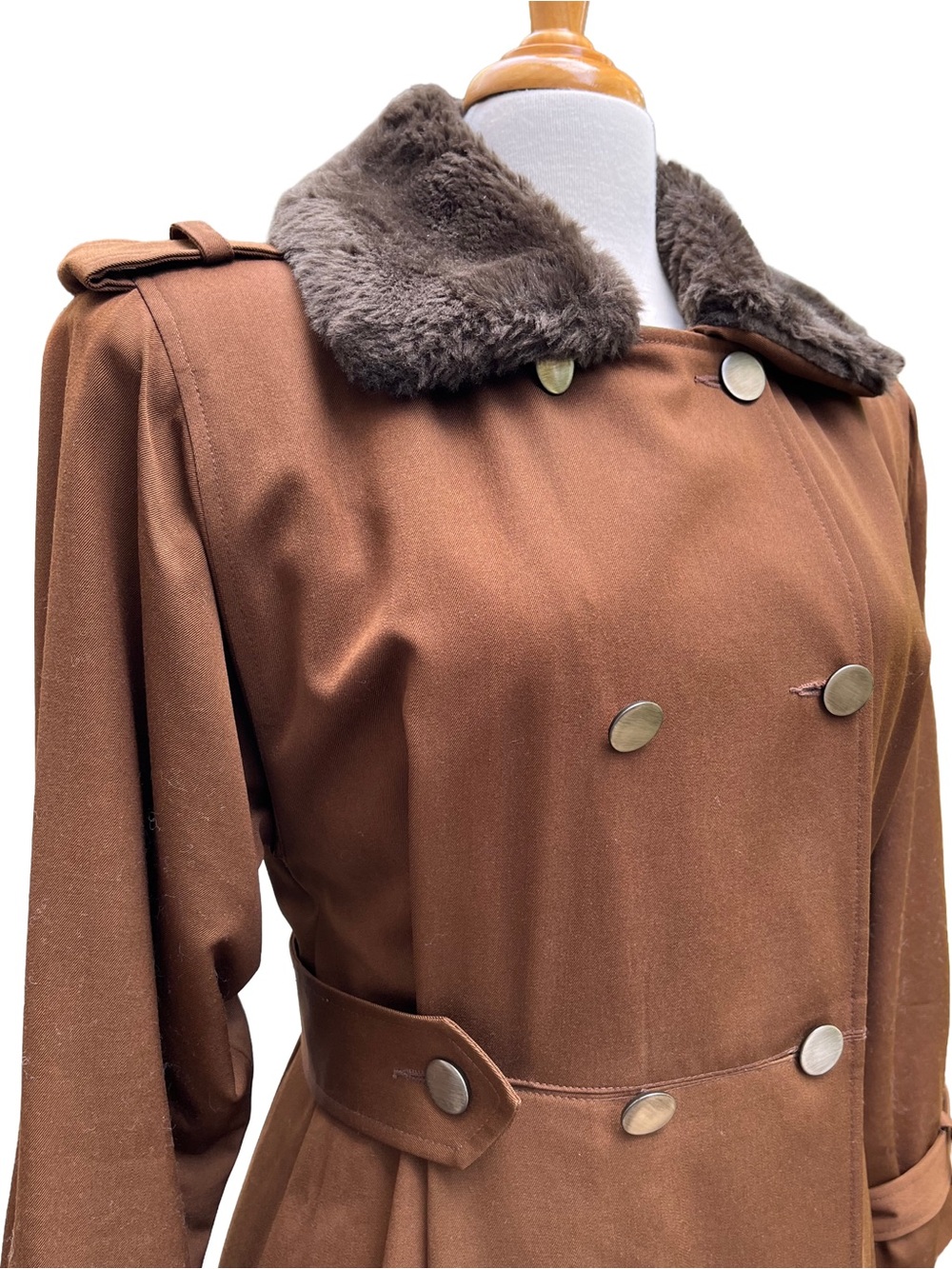 Vintage Hilary Radley Virgin Wool Russian Coat 4 - Picture 5 of 17